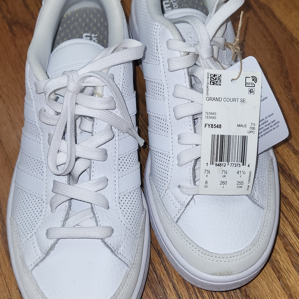 Adidas Grand Court SE White Tennis Sneakers/shoes. New Size 8,Mens